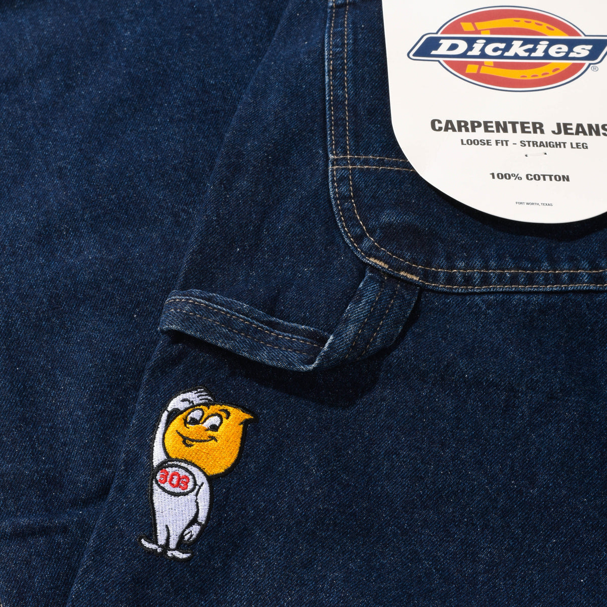 303 Boards - 303 x Dickies Esso Loose Straight Carpenter Jeans (Dark Indigo)