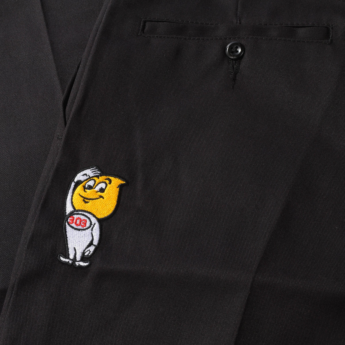 303 Boards - 303 x Dickies Esso Regular Fit Chino Twill Pant (Black)