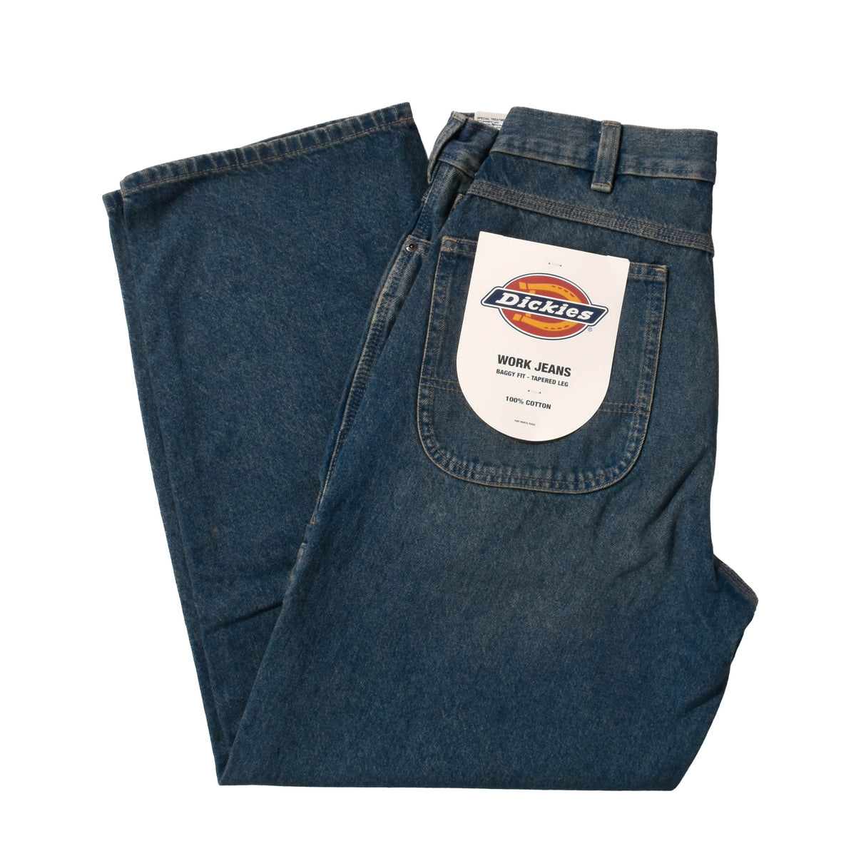 303 Boards - 303 x Dickies Mini Oval Baggy Tapered Work Jeans (Khaki Tinted Blue)