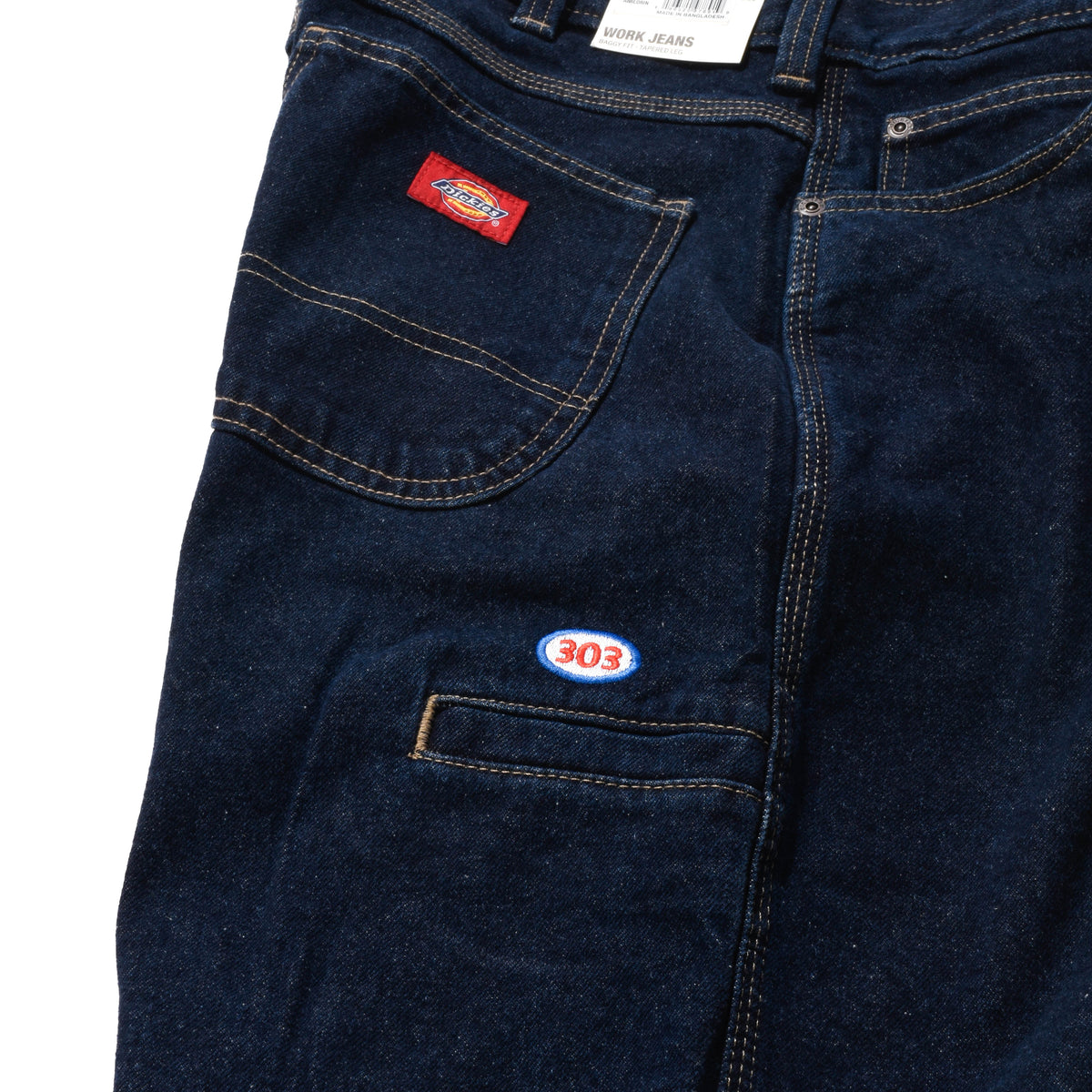 303 Boards - 303 x Dickies Mini Oval Baggy Tapered Work Jeans (Rinsed)