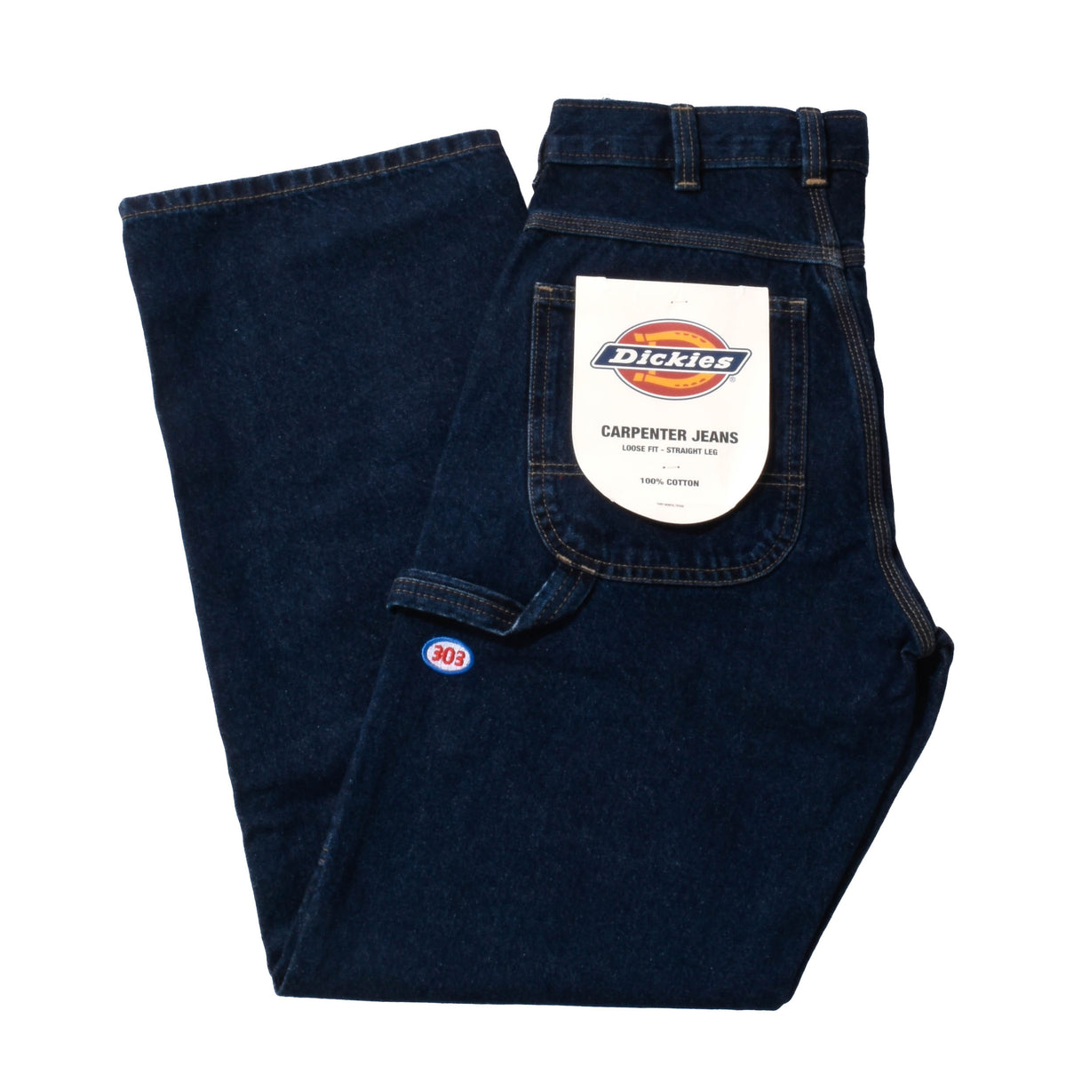 303 Boards - 303 x Dickies Mini Oval Loose Straight Carpenter Jeans (Dark Indigo)