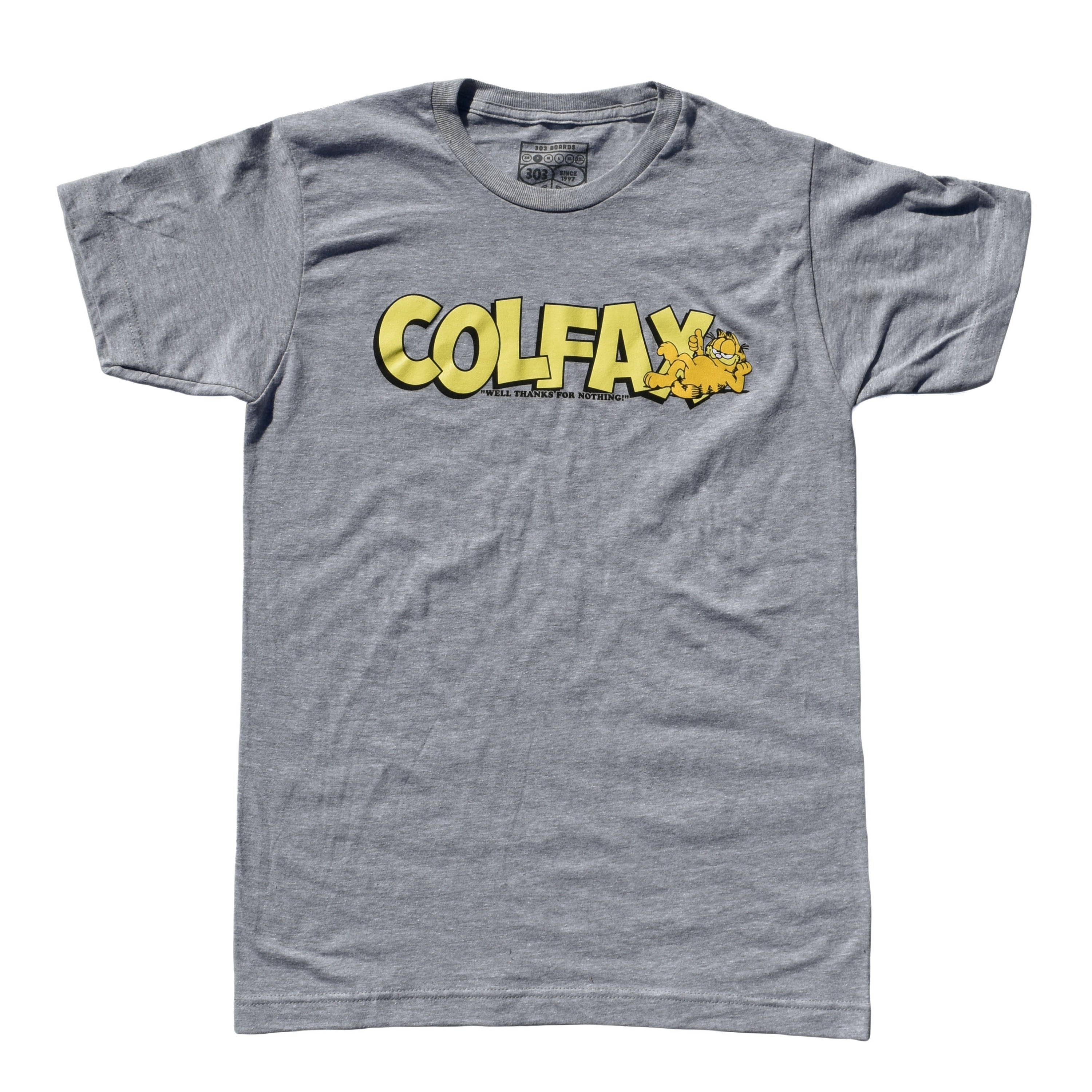 303 Boards - Colfax "Thanks For Nothing" Tee (Heather Grey)