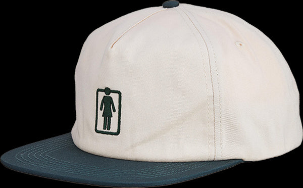 Girl - Two Tone OG Snapback Hat (Green/Cream)