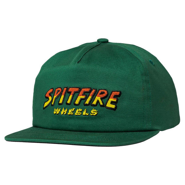 Spitfire - Hell Hounds Script Snapback Hat (Dark Green)