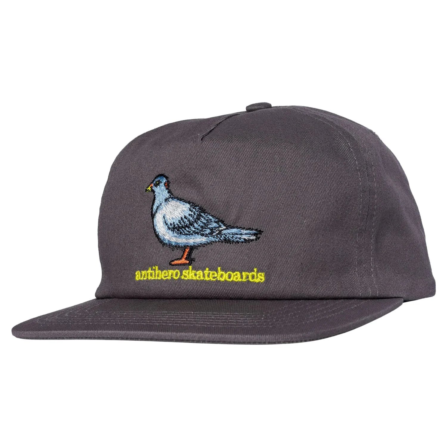 Anti Hero - Lil Pigeon Snapback Hat (Grey/Yellow)