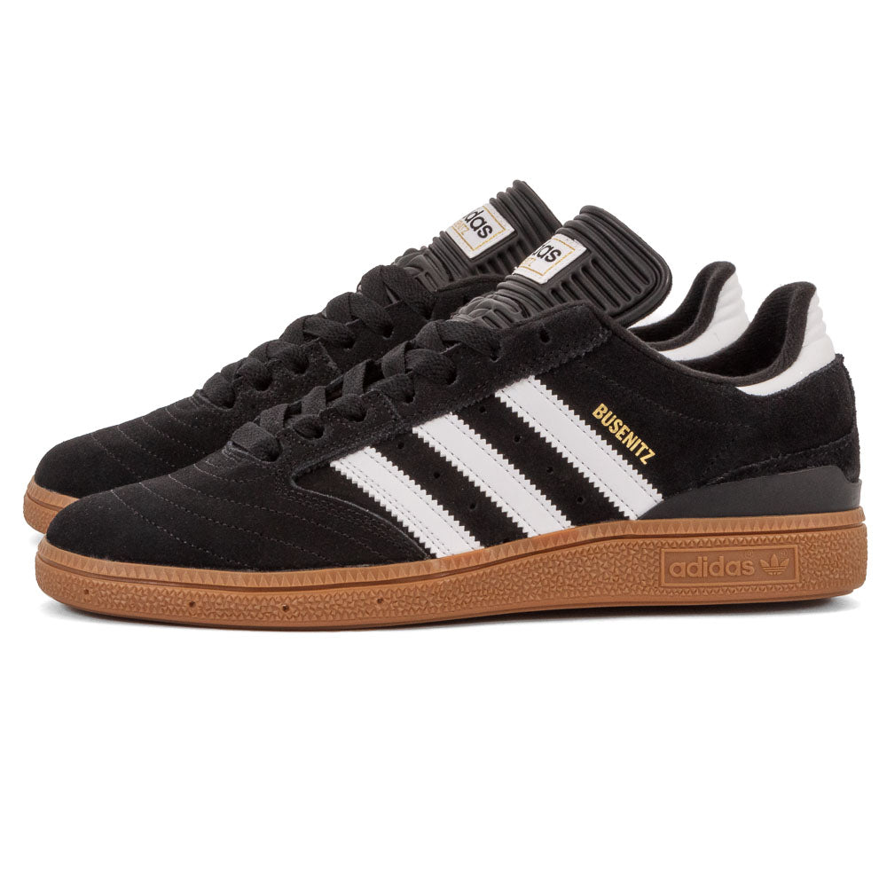 adidas busenitz pro black white & gum shoes