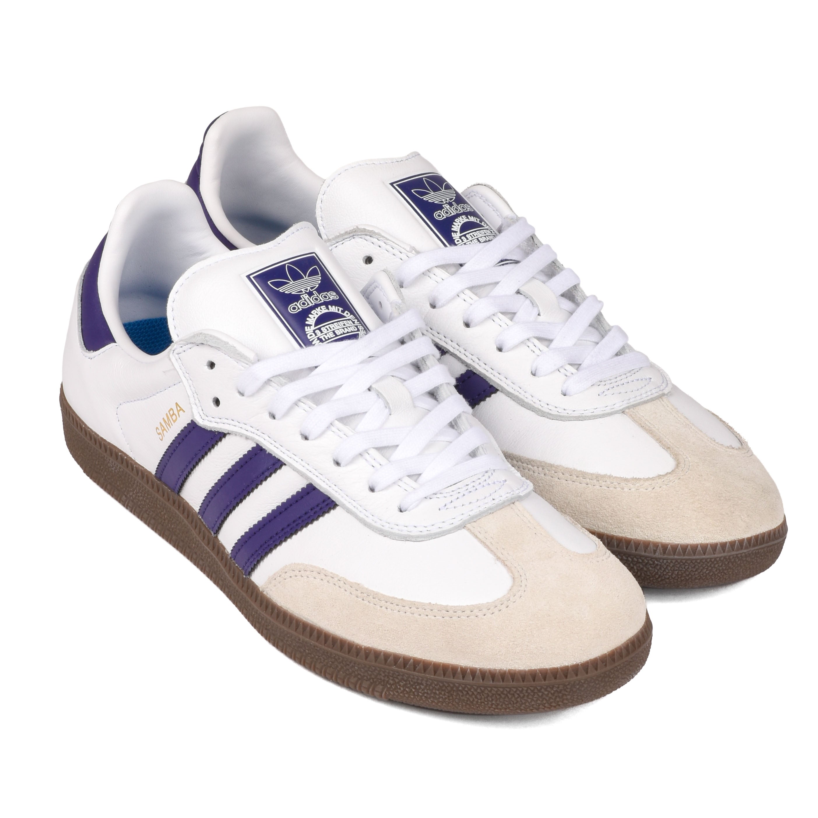 Adidas - Samba ADV (Cloud White/Collegiate Purple/Gold Metallic) *SALE