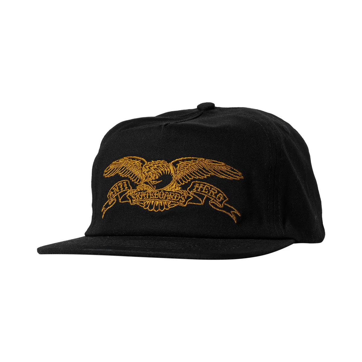 Anti Hero - Basic Eagle Snapback Hat (Black/Gold)