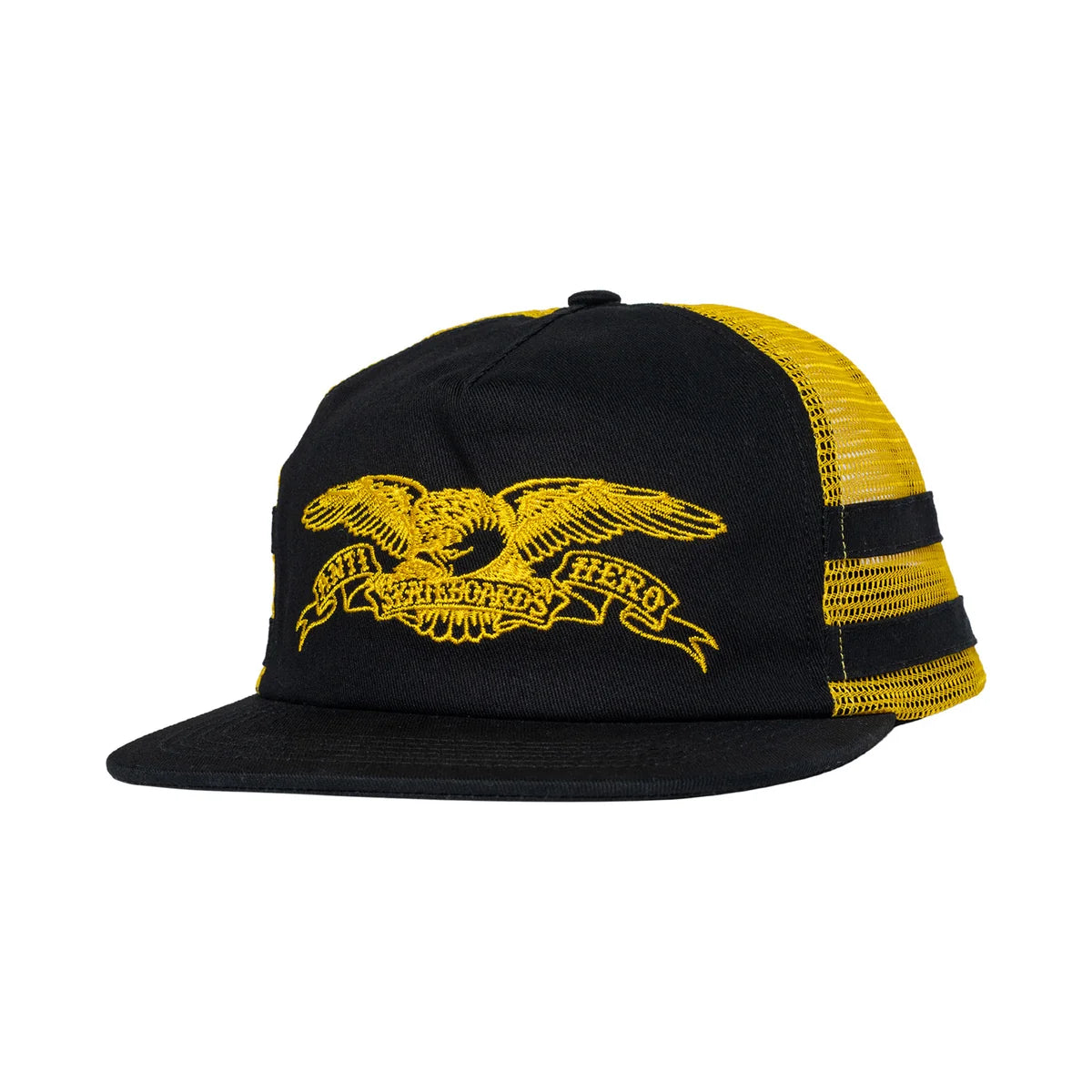 Anti Hero - Basic Eagle Snapback Hat (Black/Yellow)
