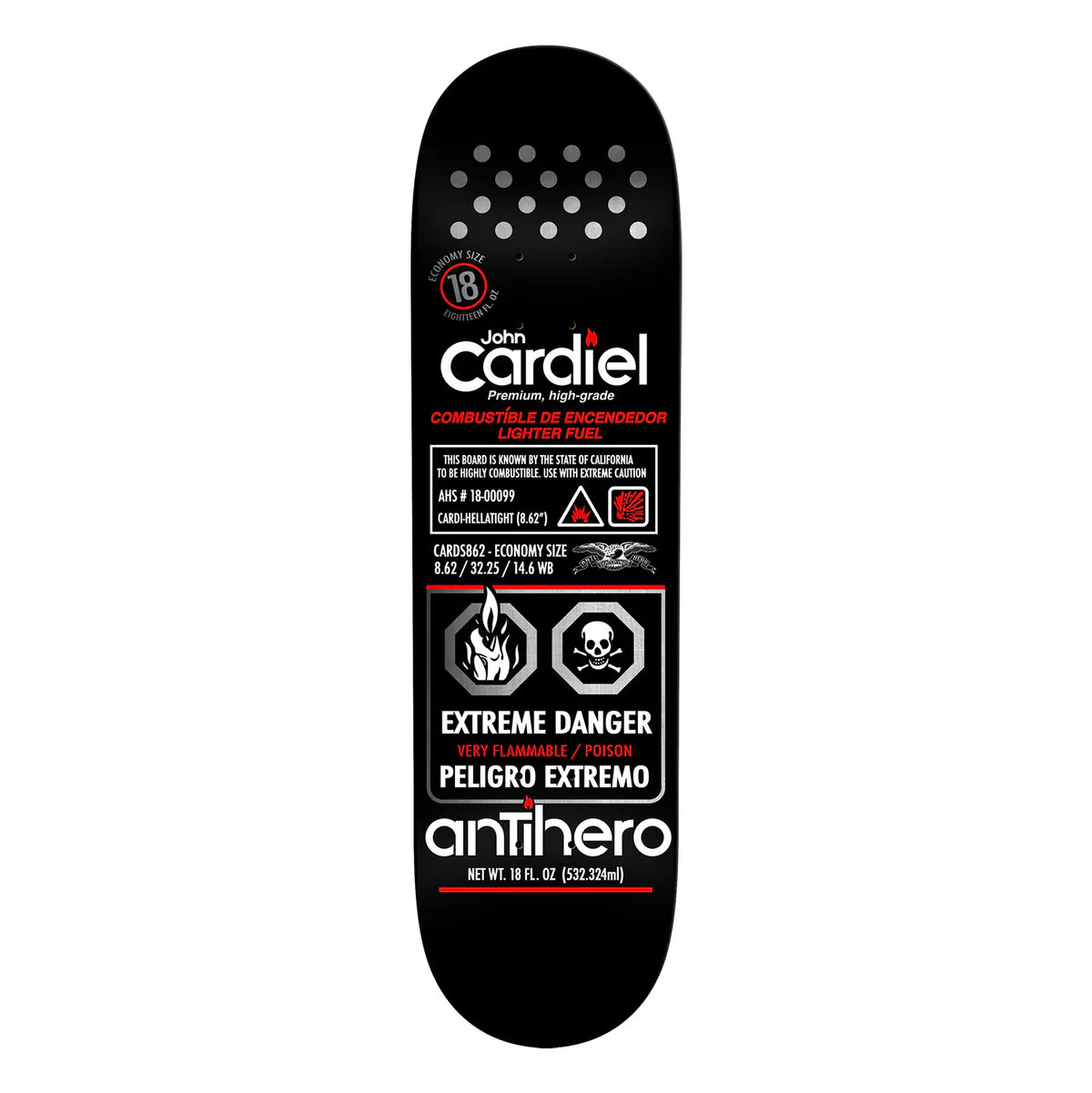 Anti Hero - John Cardiel Fueled Up Deck (8.62")