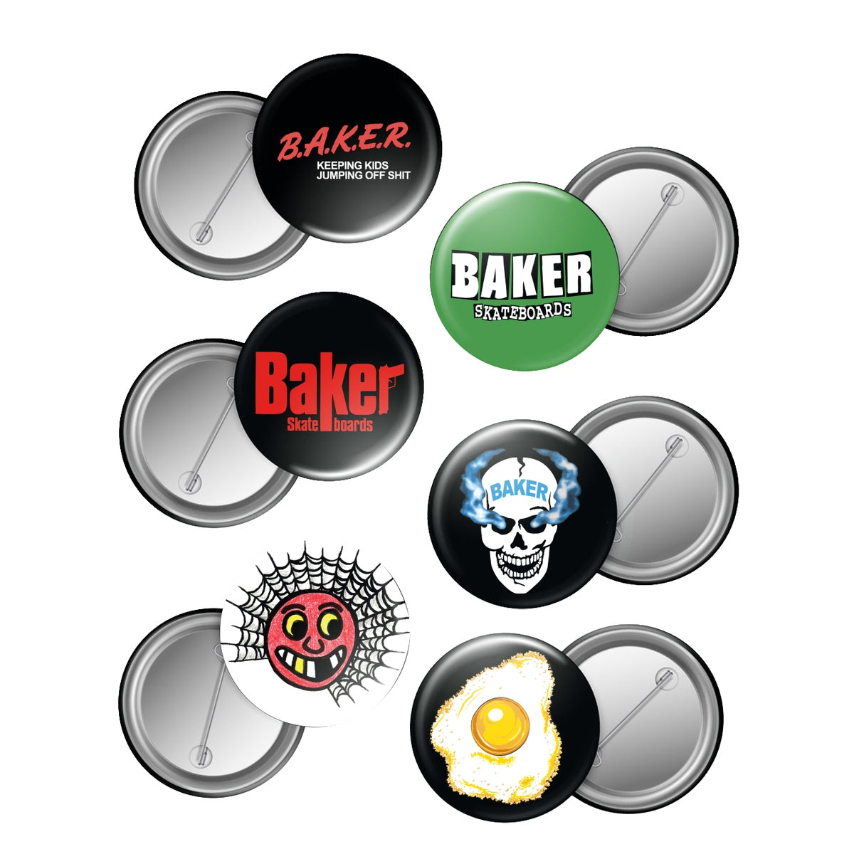 Baker - Any Questions Button 6 Pack