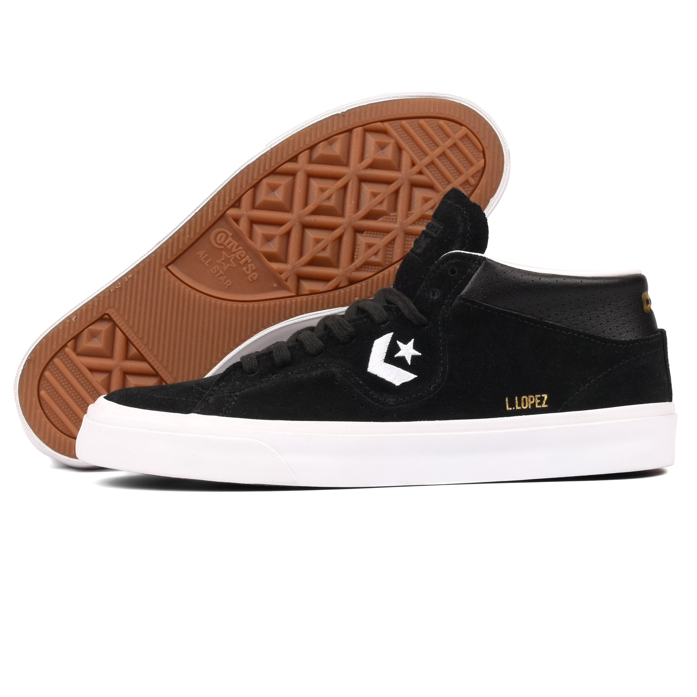 Converse Cons - Louie Lopez Pro Mid (Black/Black/White) *SALE