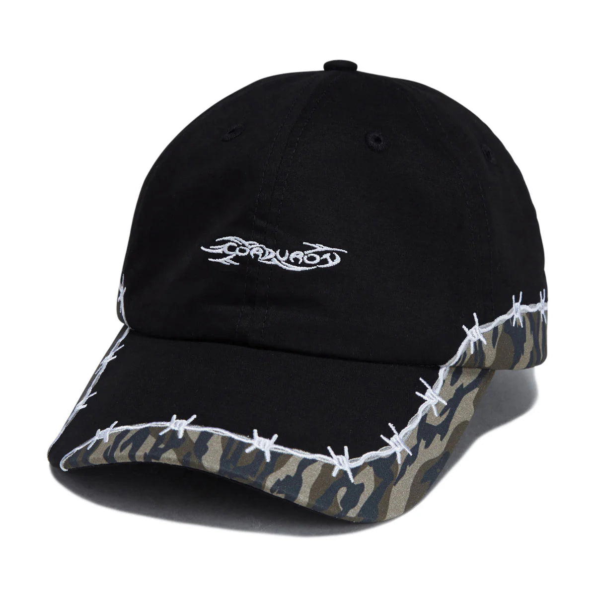 Corduroy - Camo Strapback Hat (Black)