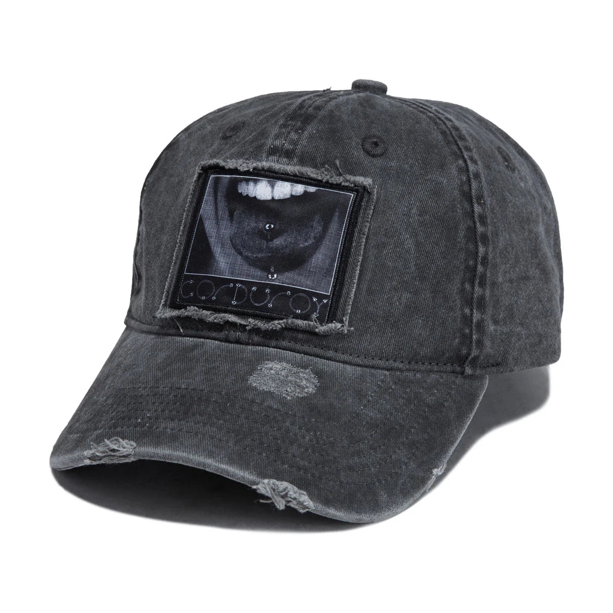 Corduroy - Washed 6 Panel Hat (Black)