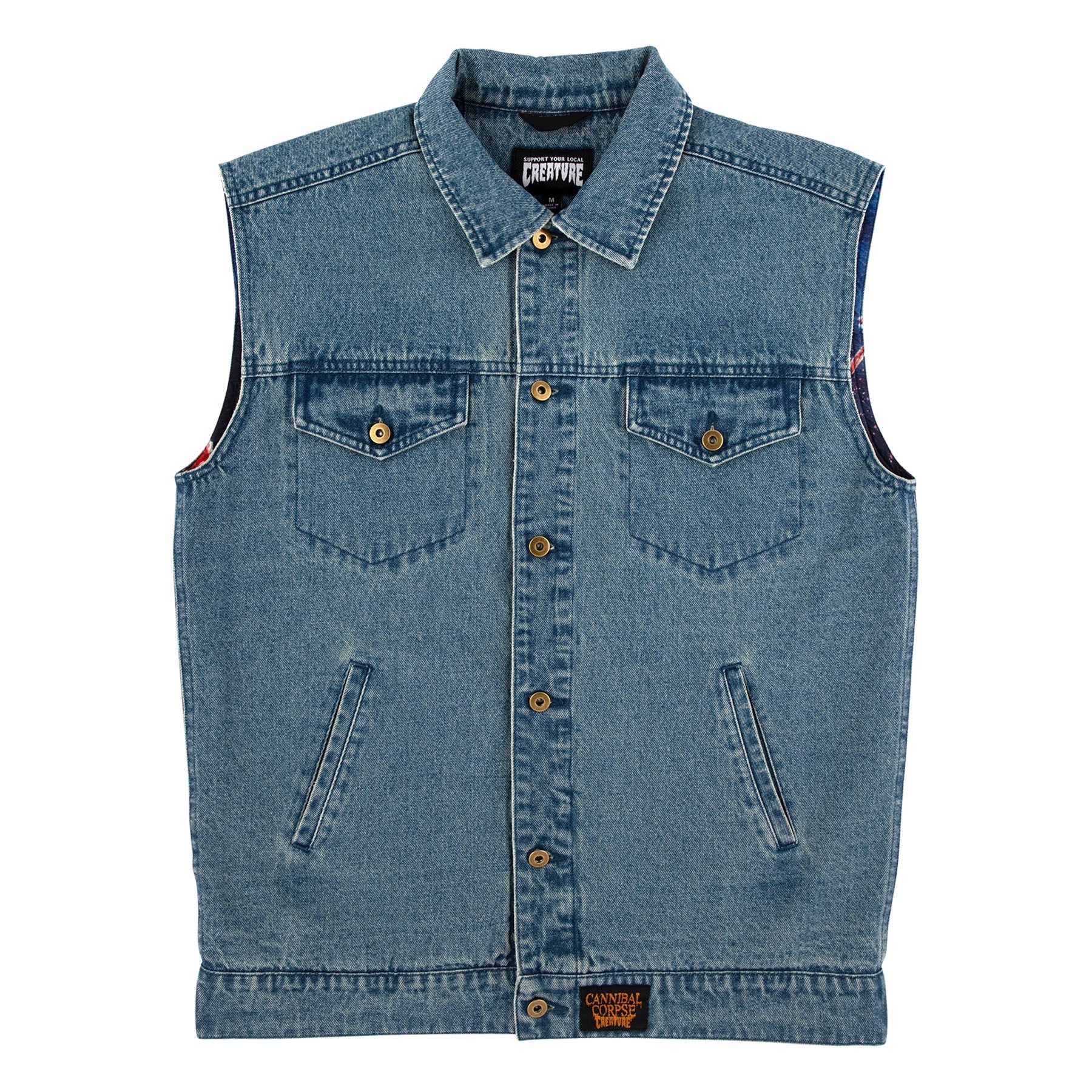 Creature - Cannibal Corpse Denim Vest (Light Denim)
