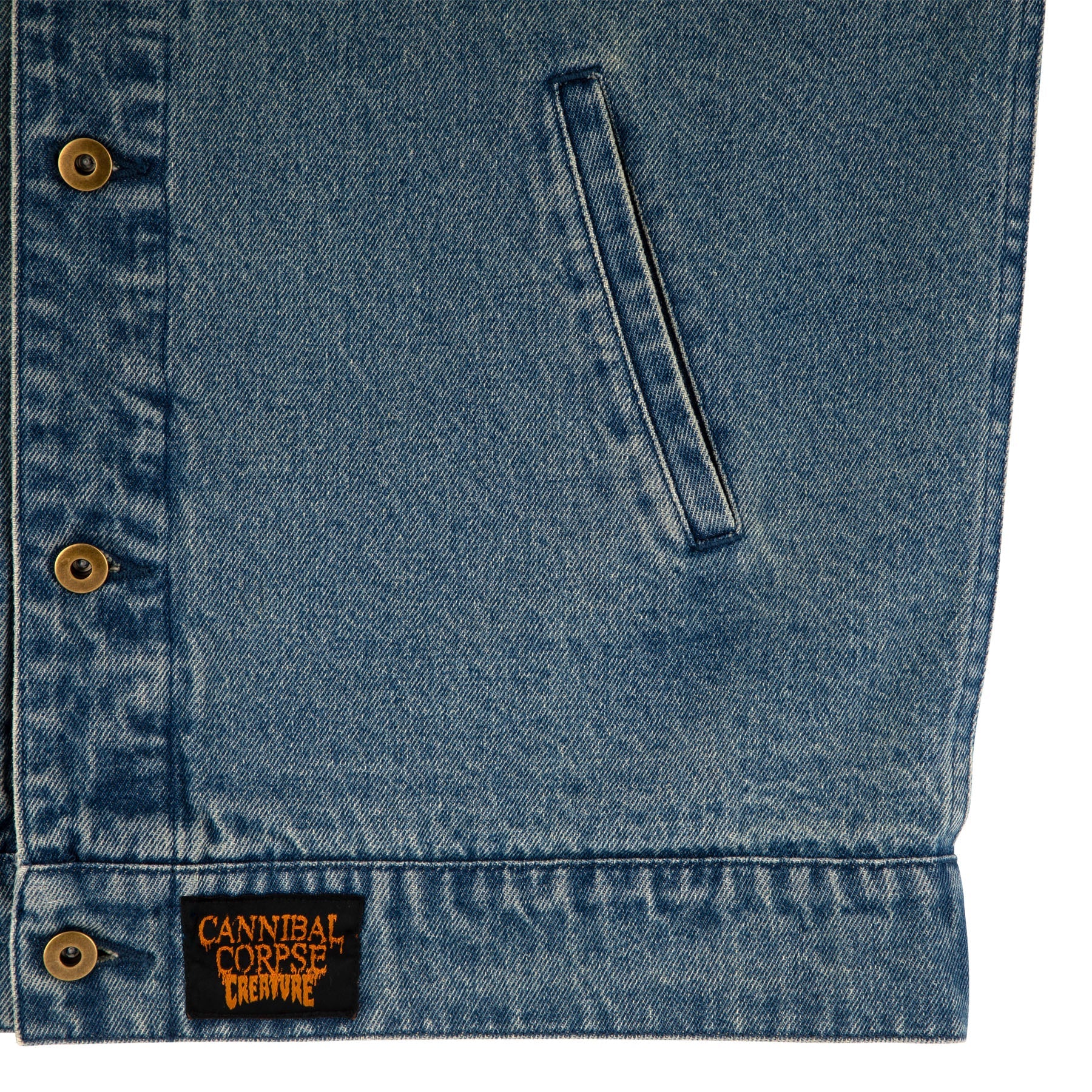 Creature - Cannibal Corpse Denim Vest (Light Denim)