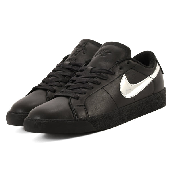 blazer low white black swoosh