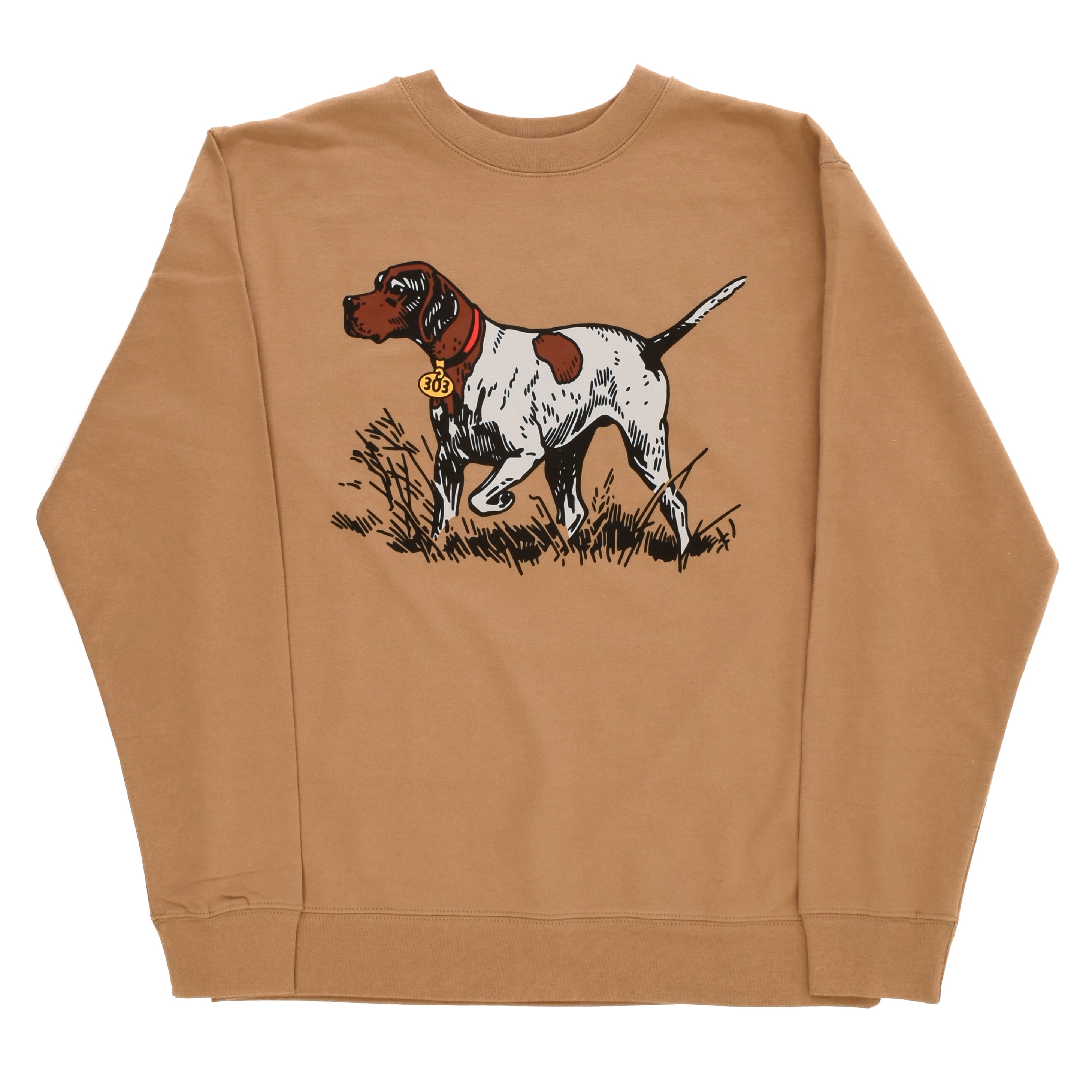 303 Boards - 303 Oval Bird Dog Crewneck Sweatshirt (Tan) *SALE