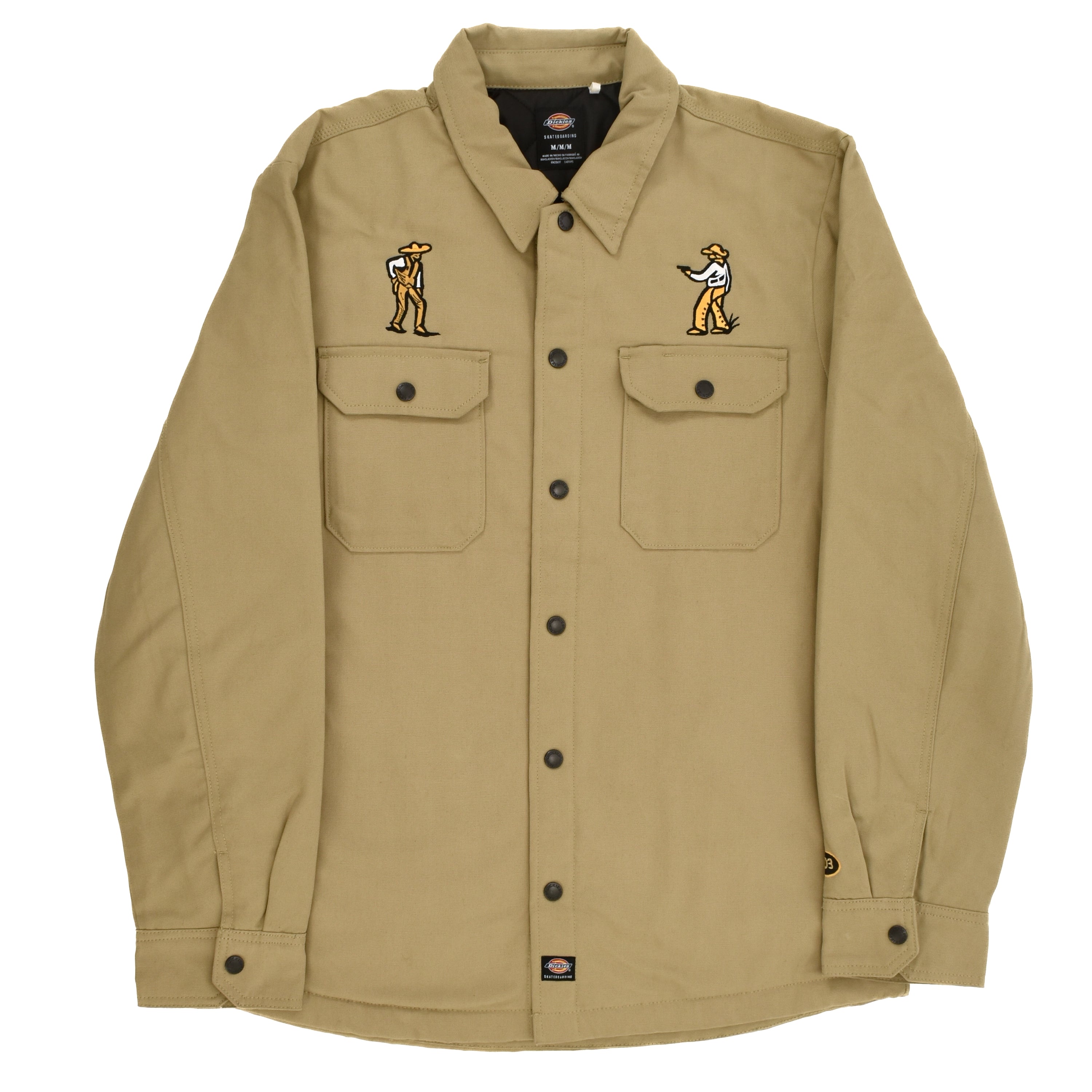 303 Boards - 303 X Paky Wild Frontier X Dickies Skateboarding Heavyweight Duck Shirt (Khaki) *SALE