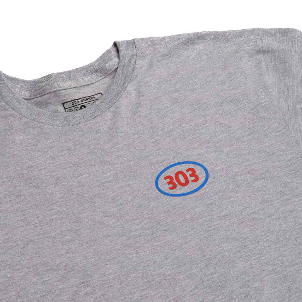 303 Boards - 303 Oval Shirt (Heather Grey)