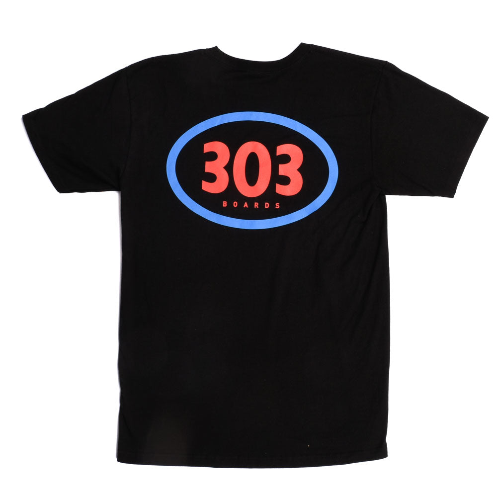 303 Boards - 303 Oval Shirt (Black)