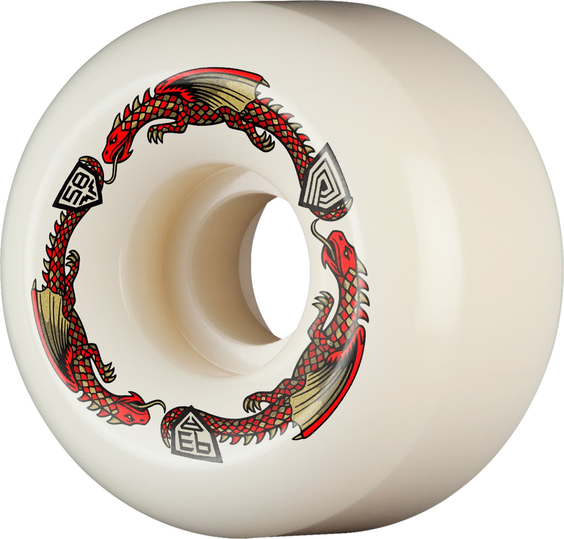 Powell - Dragon Formula Red Ratbone II 93A Wheels (58mm)