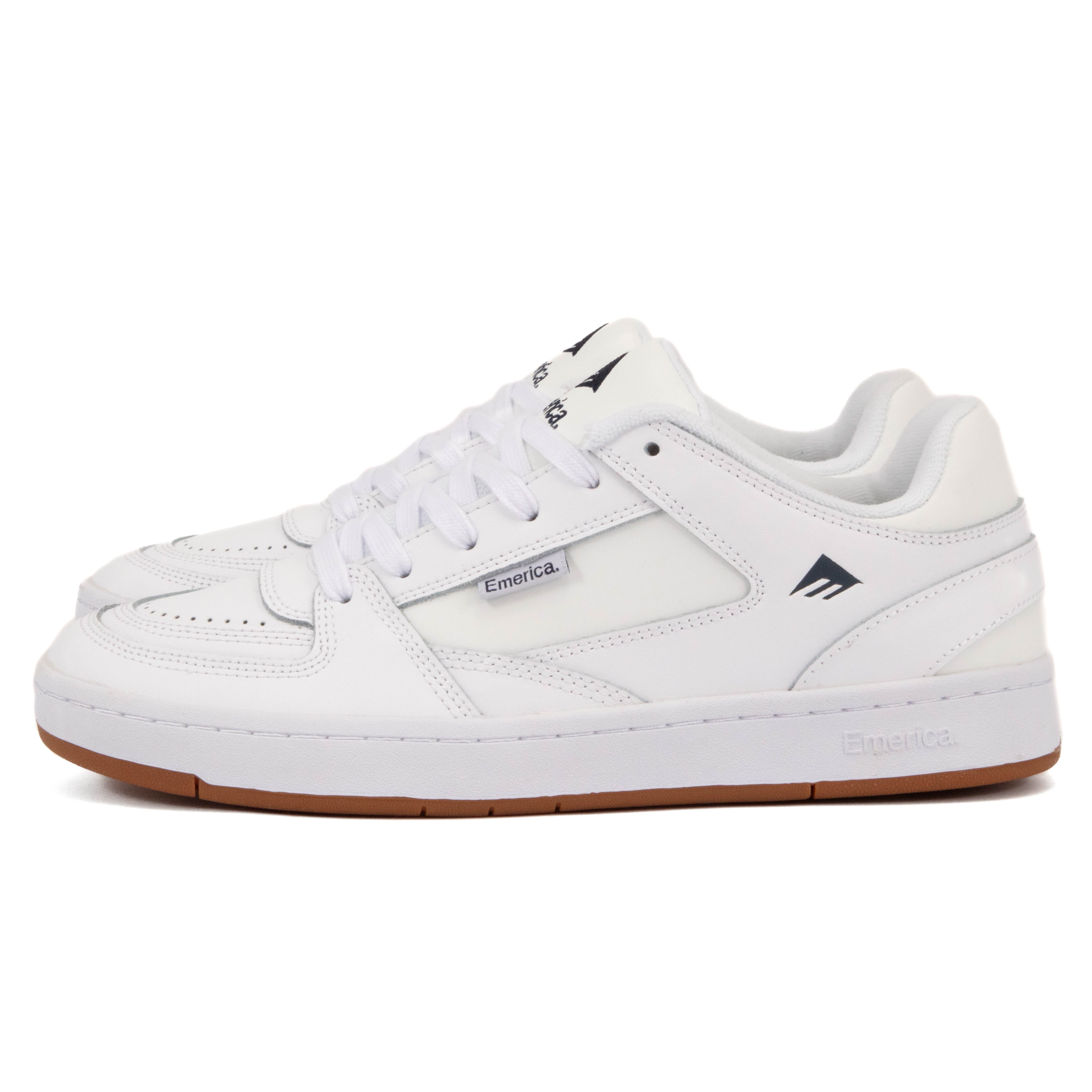 Emerica MUTE スケボー ホワイト/グリーン27cm Emerica - Mute (White) *SALE – 303boards.com