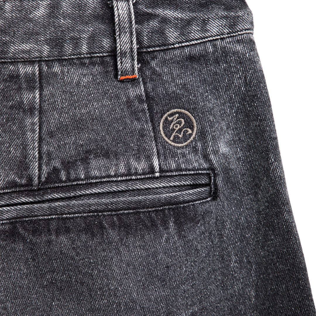 Evisen - Bohemian Denim Pants (Black) *SALE