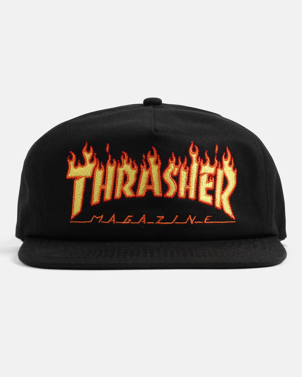 Thrasher - Flame Snapback Hat (Black)