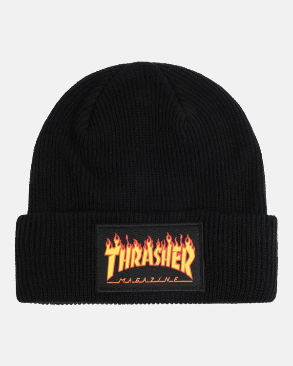Thrasher - Flame Patch Beanie (Black)