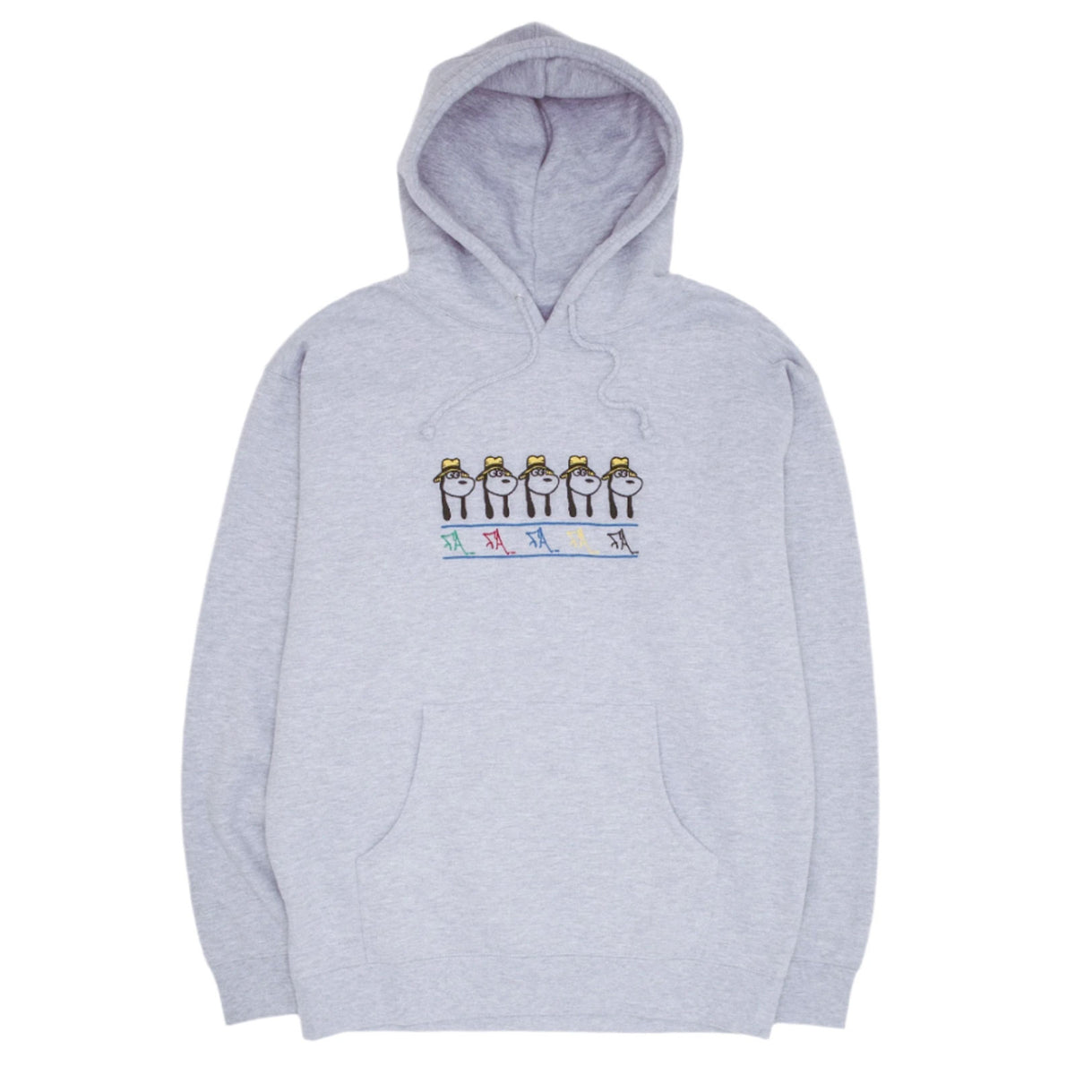 Fucking Awesome - Spike Repeat Embroidered Hoodie (Heather Grey)