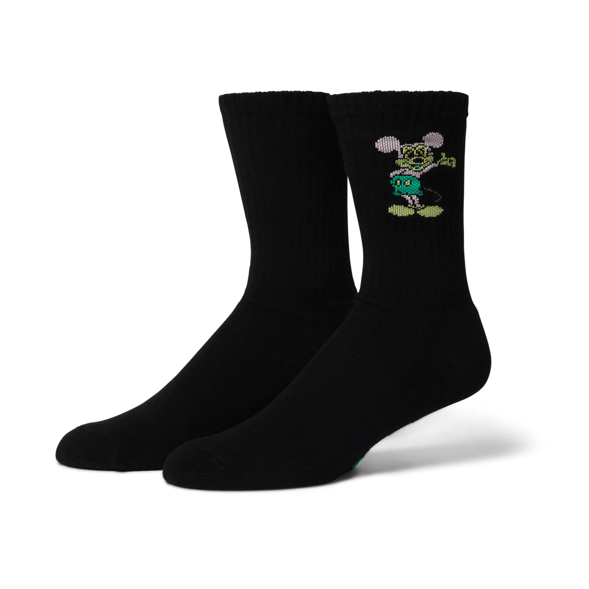Huf - Huf X Mickey Mouse Greetings Crew Sock (Black)