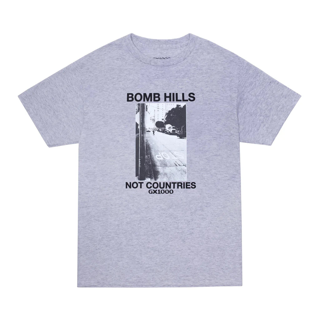 GX1000 - Bomb Hills Shirt (Heather Grey W/ Black Font)
