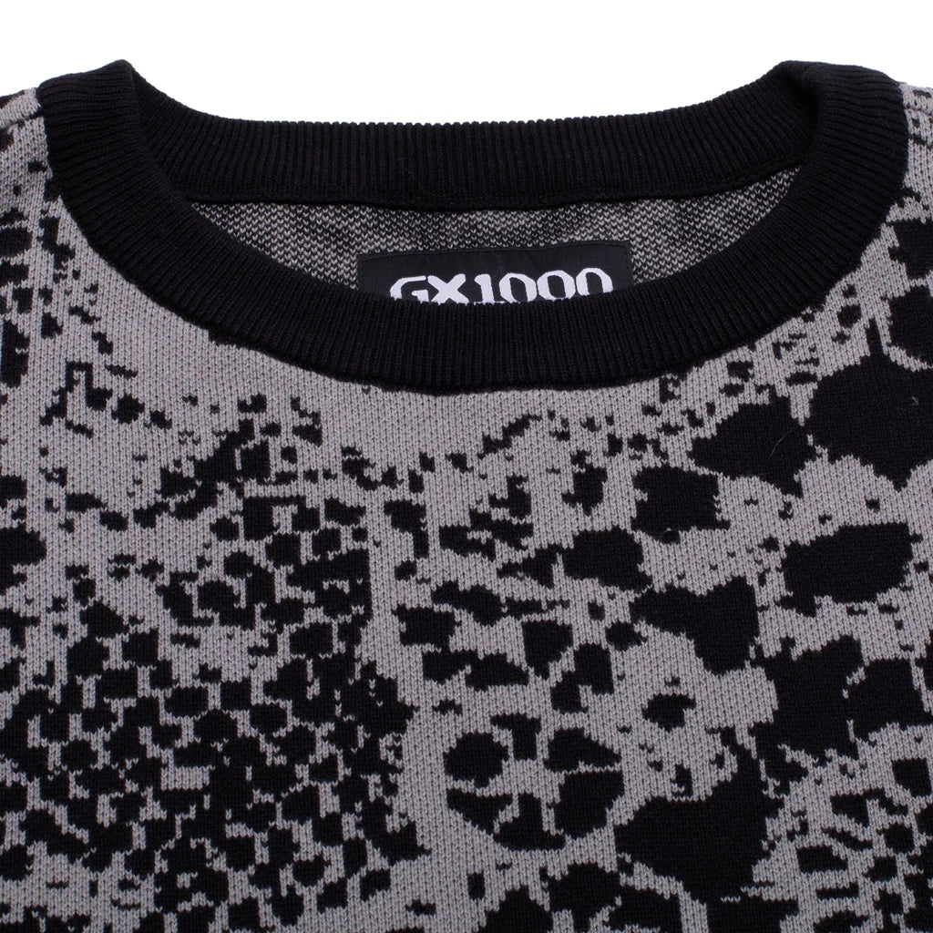 GX1000 - Jacquard Knit Sweater Laced (Grey/Black)