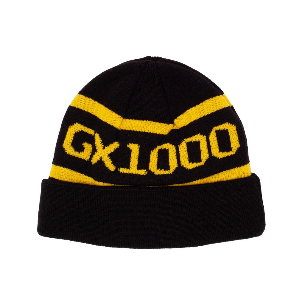 GX1000 - OG Logo Beanie (Black Yellow Font)