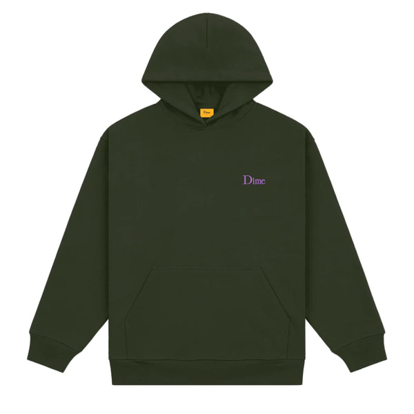 Dime - Classic Small Logo Hoodie (Forest Green)