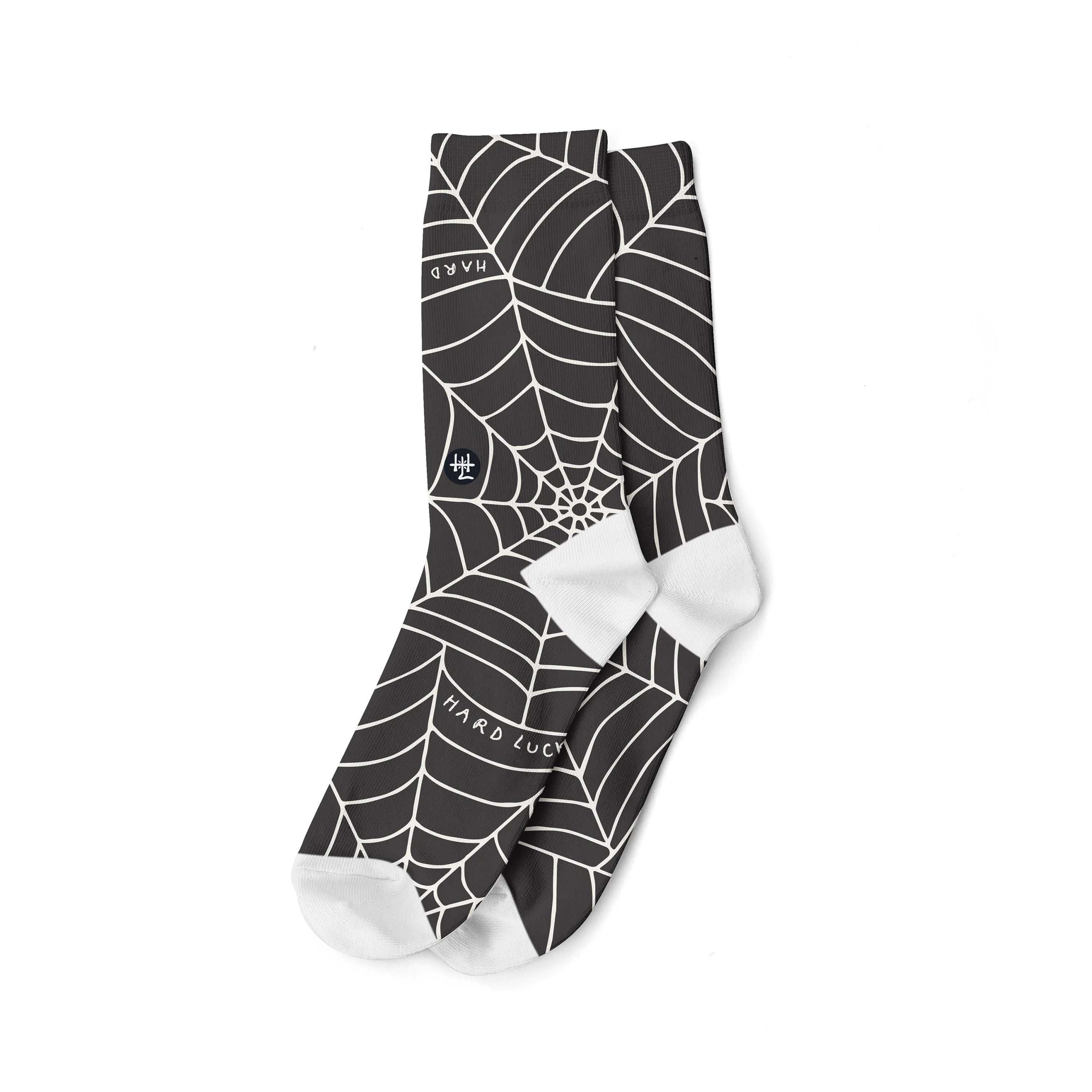 Hard Luck - Web Socks (Black)