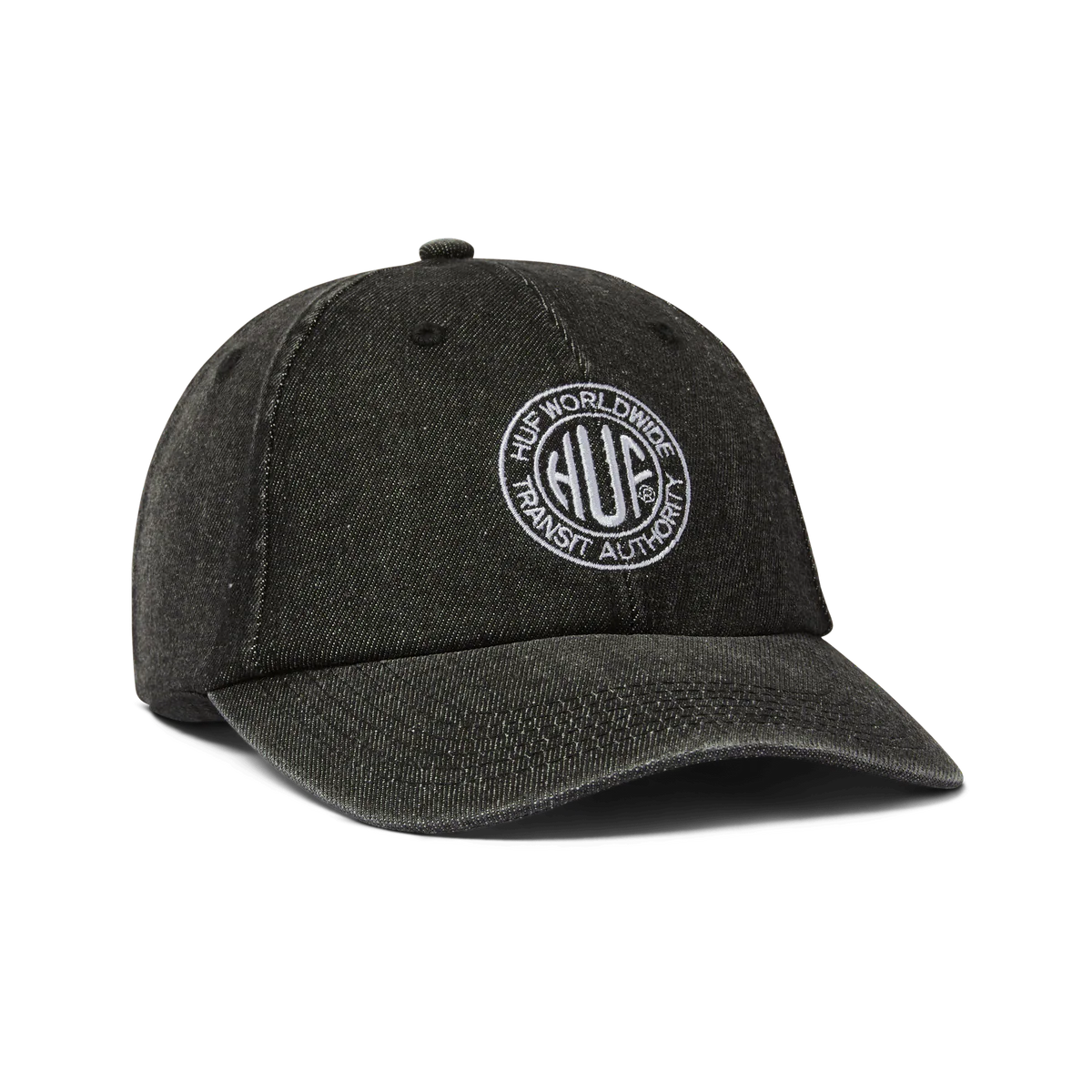 Huf - Token Washed 6-Panel Curved Visor Hat (Black)