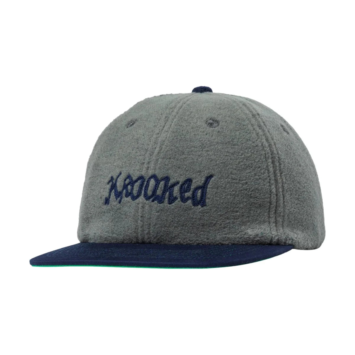 Krooked - Double OK Script Strapback Hat (Grey/Navy)