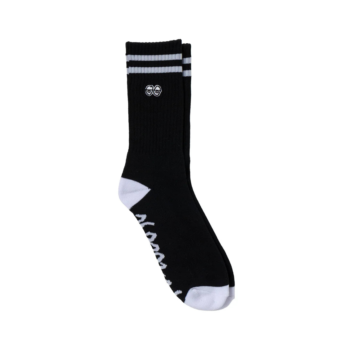 Krooked - Eyes Embroidered Socks (Black)