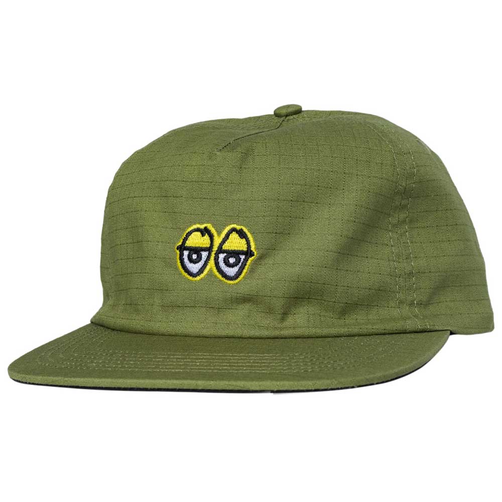 Krooked - Eyes Ripstop Snapback Hat (Olive)