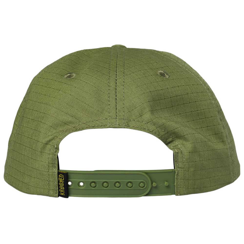 Krooked - Eyes Ripstop Snapback Hat (Olive)