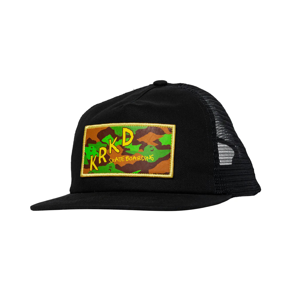 Krooked - Kamo Snapback Mesh Hat (Black)