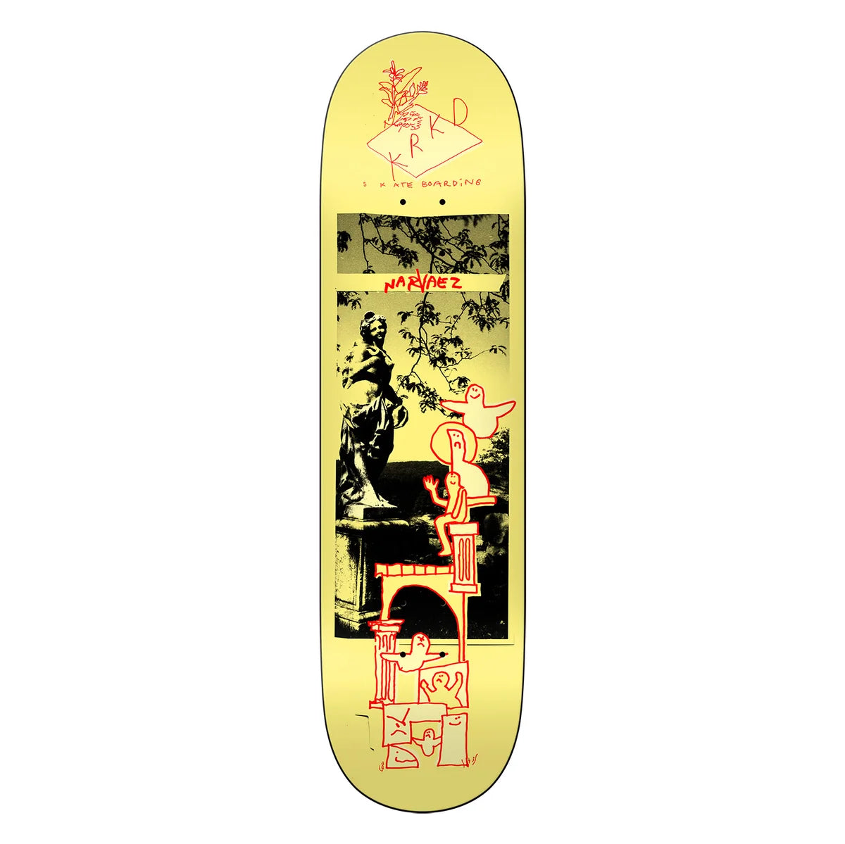 Krooked - Sam Narvaez Sculpture Garden Deck (8.38")