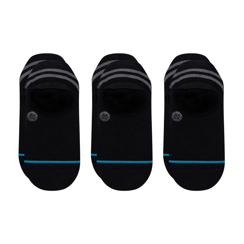 Stance - Icon No Show 3 Pack (Black/Grey)