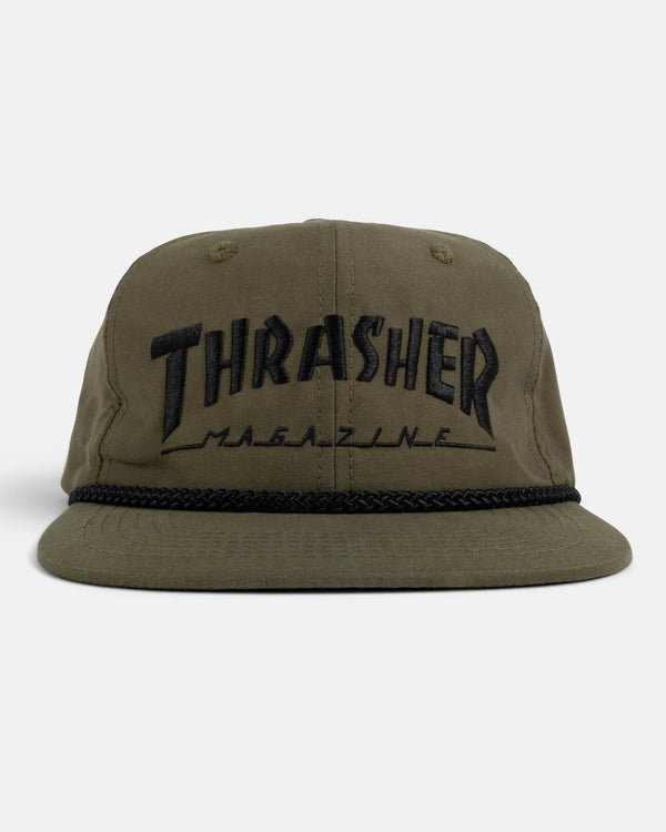 Thrasher - Rope Snapback Hat (Olive)