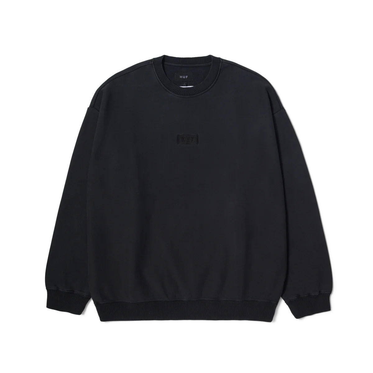 Huf - Mason Crewneck Fleece (Washed Black) *SALE