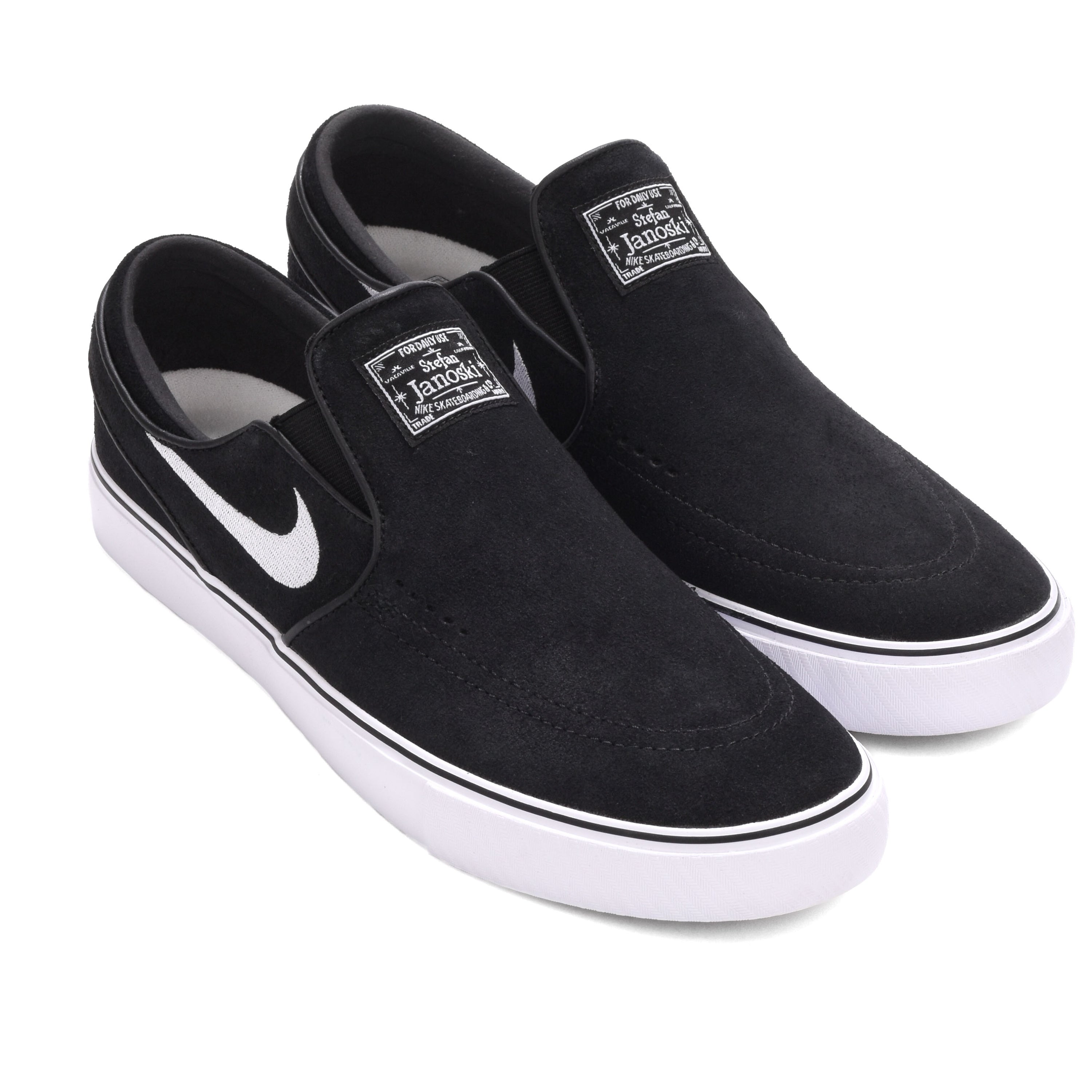 Nike SB - Janoski+ Slip (Black/White-Black-Black)