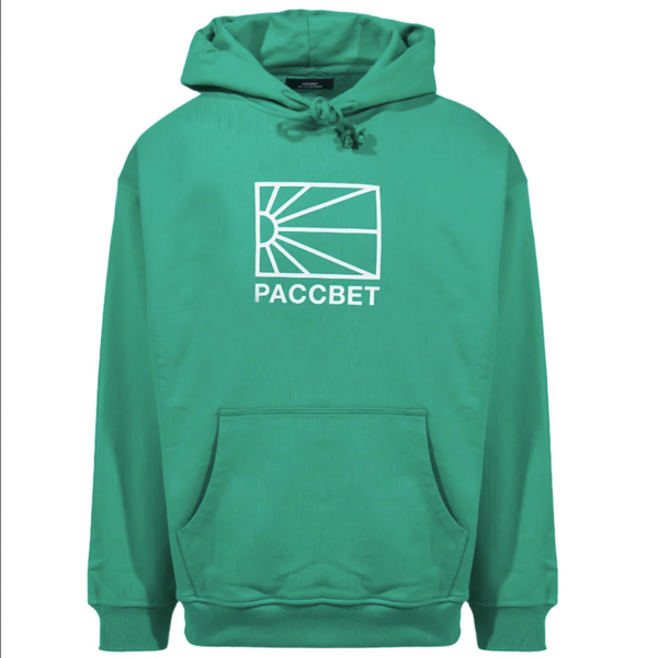 トップス PACCBET RASSVET 70S LOGO TRACK TOP S Paccbet (Rassvet) - Big Logo Hoodie (Green) *SALE – 303boards.com