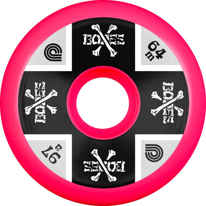 Powell - Cross Bones 97a Pink Wheel (64mm)